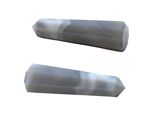 Image of Amazing Gemstone Agate Crystal Towers ~ Natural Healing Crystal Point Obelisk for Reiki Healing and Crystal Grid (2 inch to 3 inch INCH)