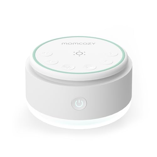 Momcozy Sound Machine for Baby-20 Soothing Sounds & Touch Light Portable White Noise for Kids & Adults for Sleeping Timer and Memory | Ideal Travel Companion & Nursery Must-Have & Outing