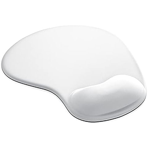 Mouse Pad with Wrist Support - Ergonomic Mouse Mat - Non-Slip - Gel Foam Pad - Wrist Rest Pad - Compatible with Optical and Laser Mice - Comfort Mouse Mat Cover
