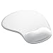 TITANWOLF - Tapis de Souris avec Coussin en Gel - Repose-Poignet Gaming - Mousepad Wrist Rest - Confort avec Repose Poignets Ergonomique en Gel - Hydrofuge et Lavable - PC Laptop Notebook - Blanc