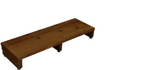 WOODPRO 国産杉 玄関 段差 解消 踏み台 ステップ 幅85cm×奥行30cm×高さ14.5cm(アジャスターで高さ13〜14.5cm調整可) マロン色 横幅は1cm単位でオーダー可 受注生産
