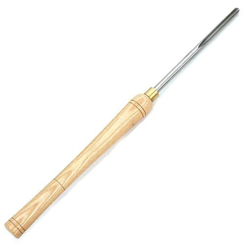 1 outil de tournage de tour, 1/2, 1/4, 3/8, bol de tournage sur bois, gouge, ciseau de tour HSS, accessoires de tour en acier rapide avec manche en bois (Size : 3/8)
