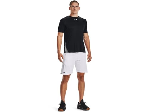 Short Under Armour Locker 9 Pocket blanc taille SM pour le running
