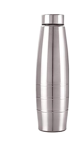 Image of Vinoth Global Enterprise-1000 Stainless Steel Water Bottle, 1000 ml, Silver | Leak Proof | Office Bottle | Gym Bottle | Home | Kitchen | Hiking | Treking Bottle | Travel Bottle (1)