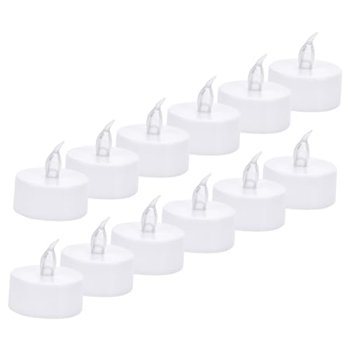 Velas LED sin humo ni manchas SEWACC pack de 12 luces electrónicas reutilizables