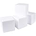 Craft Foam Cube - 4-Pack Square Polystyrene Foam Block Foam Brick for Sculpture, Modeling, DIY Arts and Crafts - White, 6 x 6 x 6 inches