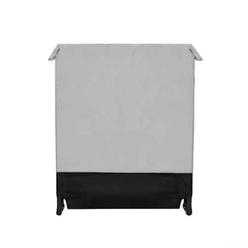 Funda de cama plegable de algodón con cordón elástico para almacenamiento fuera de temporada de camas de camping y camas de siesta (gris, 72 x 80 cm)