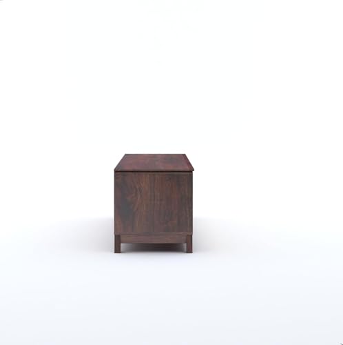 Image of Solid Rosewood Sheehsam TV Entertainment Unit| TV Stand Table| Sideboard Cabinet| Wooen TV Cabinet with Storage for Living Room & Office -Walnut4