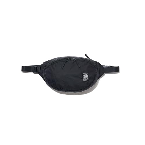 OMCC ボディバッグ PK FANNY PACK ROUND 2.0 L かばん 鞄 BAG ウエストポーチ 大容量 大きめ 撥水 アウトドア 折り畳み コンパクト パッカブル 品番 OMC-PF0008 オーエムシーシー (BLACK(ブラック))