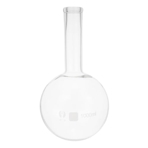 Ballon de laboratoire 1000 ml en verre à fond plat évitant les risques de chute