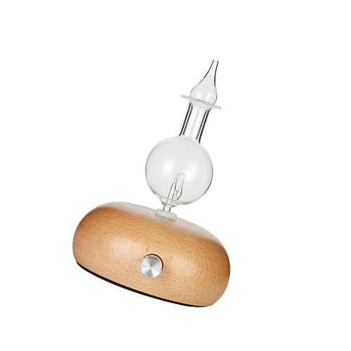 rongweiwang Wood Grain Waterless Nebulizing Essential Oil Diffuser Aromatherapy Diffuser for Relaxation...