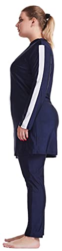 Muslim Swimsuits for Women Plus Size 2 Piece Fully Covered Swimsuits Burkini4