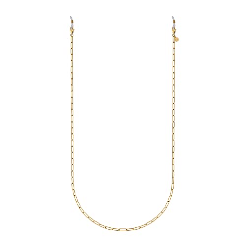 GD GOOD.designs EST. 2015 Brillenkette Damen gold (75cm) — wasserfestes Brillenband aus Edelstahl I 18K vergoldete Glieder-Kette für Sonnenbrillen