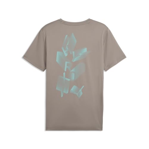 PUMA T-Shirt à Motif x HYROX Homme L, Mouse Gray Beige