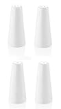 pfeffer salzstreuer porzellan Weiß 4er Set Salzstreuer Pfefferstreuer aus Porzellan 8,5 cm Höhe