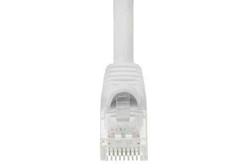 Cable de red ethernet Cat 5E 10ft UTP blanco miniatura 3