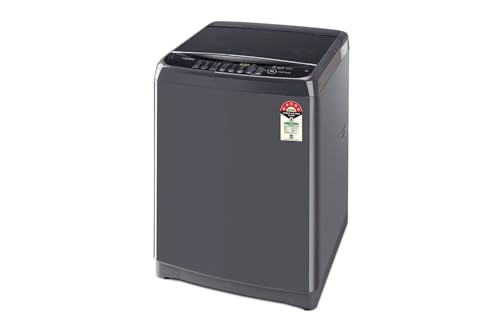 Image of LG 8 Kg 5 Star Inverter TurboDrum Fully Automatic Top Loading Washing Machine (T80SNMB1Z, Smart Closing Door, Middle Black)