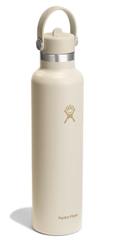 Image of Hydro Flask Water Bottle - Insulated Stainless Steel - Straw Lid, Non Spill, Leakproof in 24 Oz Coconut Cream