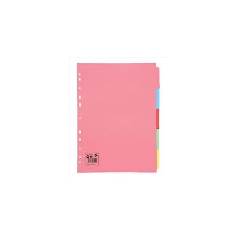 5 Star A4 5-Part Multipunched Manilla Dividers Pack Cover