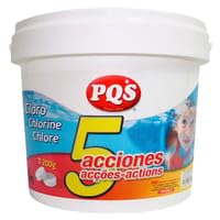 PQS Cloro para Piscinas de la Marca Modelo Cloro 5 ACCIONES 5K