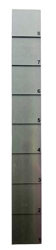 Bloque de calibración 8 pasos 1mm a 8mm en acero 1018 para medidor de espesor ultrasónico miniatura 4