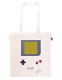 clothinx Handheld Konsole im Vintage 90er Jahre Retro Print | Gamer | Nerd | Geek | Computer Freak | LAN-Party | 100% Bio und Fair Tasche