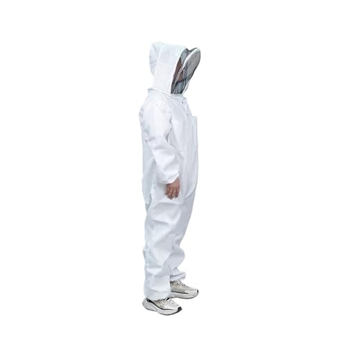 Traje de apicultor cuerpo entero contra picaduras con guantes y velo L