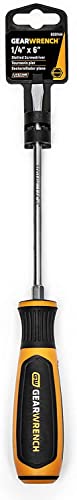 Image of GEARWRENCH 1 /4 inch x 6 inch Slotted Dual Material Screwdriver - 80014H