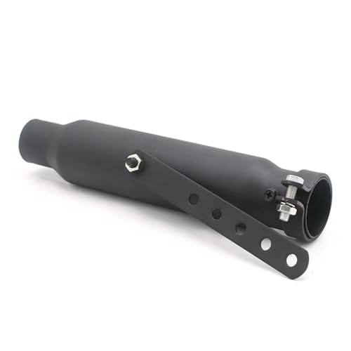 Silencieux d'échappement de moto noir 45mm en acier pour Cafe Racer