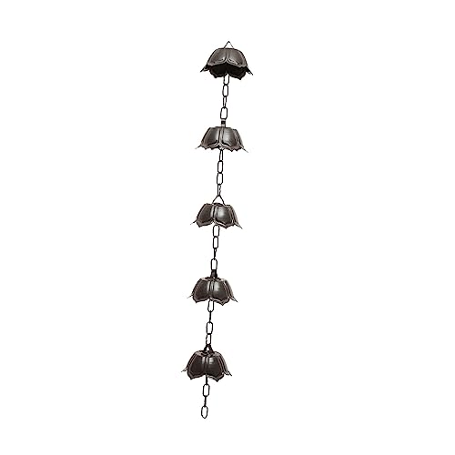 SUPVOX Replacement Rain Chain Aluminum Decorative Metal Rain Chain for Garden Elegant Design