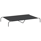 vidaXL Elevated Dog Bed Black 59,1