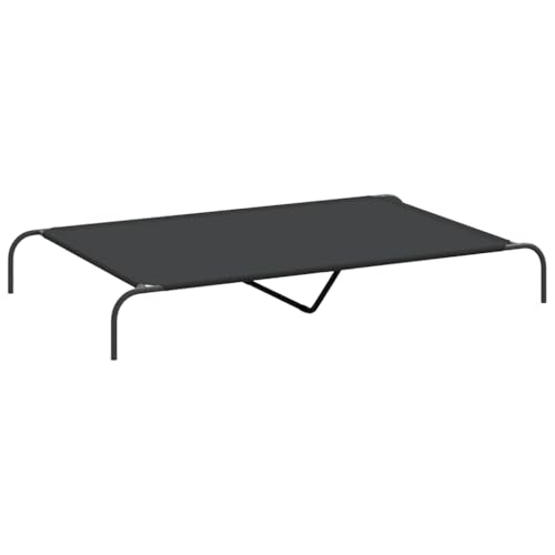 vidaXL Elevated Dog Bed Black 59,1