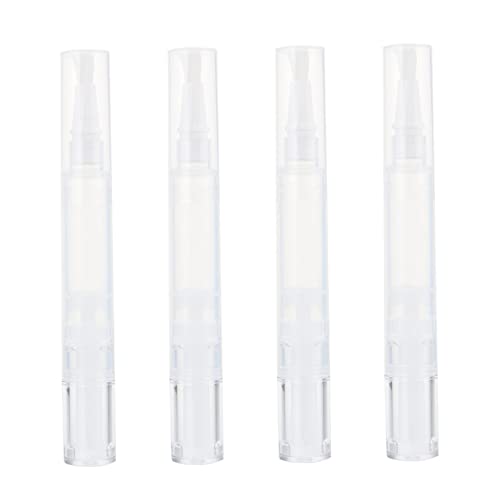 FRCOLOR 3sets Empty Lip Oil Tubes Concealer Pens Brush Applicators Flexible Leakproof Portable 4pcs*3