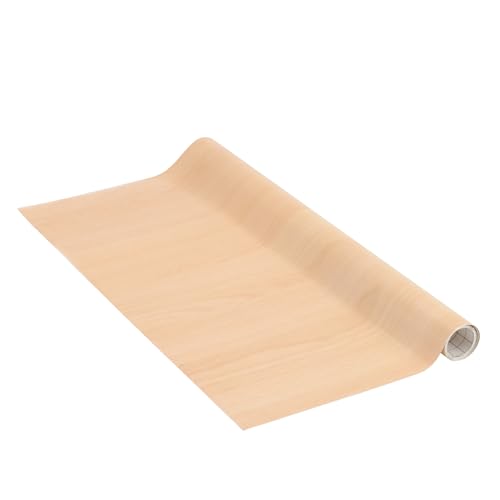 Venilia Lámina adhesiva, Haya Aspecto madera Marrón, 90cm x 2,1m, Espesor 95μ, Vinilo autoadhesivo para muebles o cocina, decorativas papel pintado pared, PVC sin ftalatos, Fabricado en UE