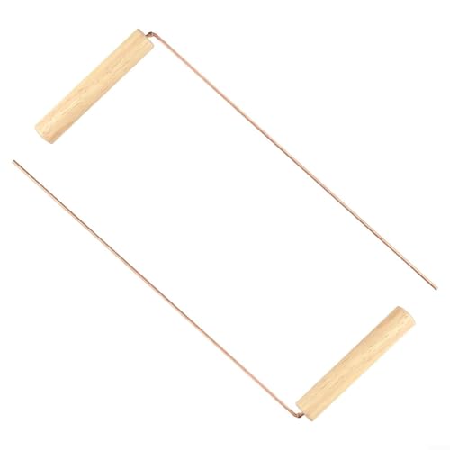 2 Stück Kupfersonde Holzgriff Kupfersonden Set für Weissagung, finden Wasser/Wasser, Mineralien
