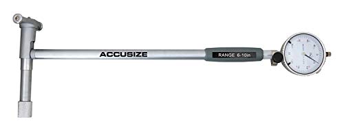 Accusize Industrial Tools 6-10'' By 0.0005'' Dial Bore Gauge Set, 6'' Stem Length, Ee20-5010 #TOP3