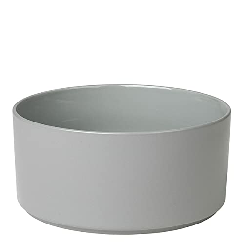Blomus PILAR Ceramic Serving Bowl 8 Inch Mirage Gray