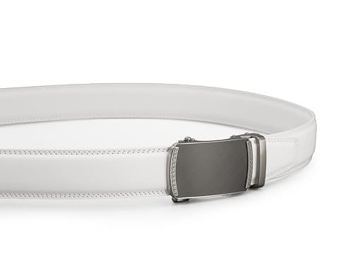 Image of Men's Belt, Ratchet Dress Casual Belt with Adjustable Automatic Buckle Trim to Fit