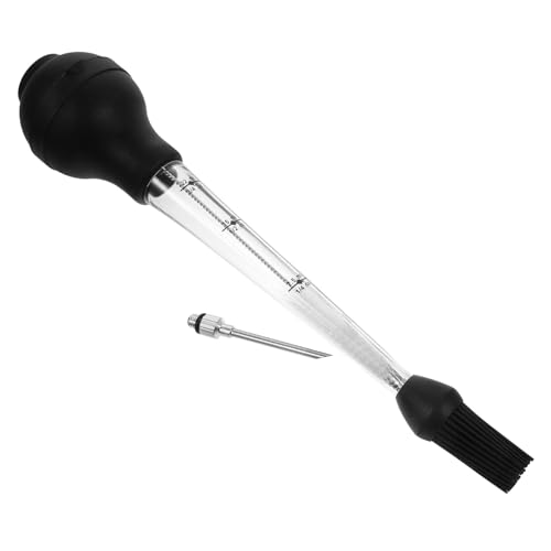 BESPORTBLE 1set Stainless Steel Marinade Injector for Meat Tool for Turkey Chicken BBQ Easy to Clean for Thanksgiving Outdoor Cooking