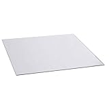 FIREFIX 1950/1 Glasbodenplatte (Hitzeschutz Ofen), Quadrat-Bodenplatte (1.000 x 1.000 mm), 8 mm starkes Klarglas (Sicherheitsglas ESG) mit Facettenschliff (20 mm, umlaufend)