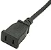Toptekits (1.6ft/0.5m) USA Outlet Saver Power Extension Cord Cable 125V 10A 2-Prong 2 Outlets for NEMA 5-15P to NEMA 5-15R,Nice Short Little Extension