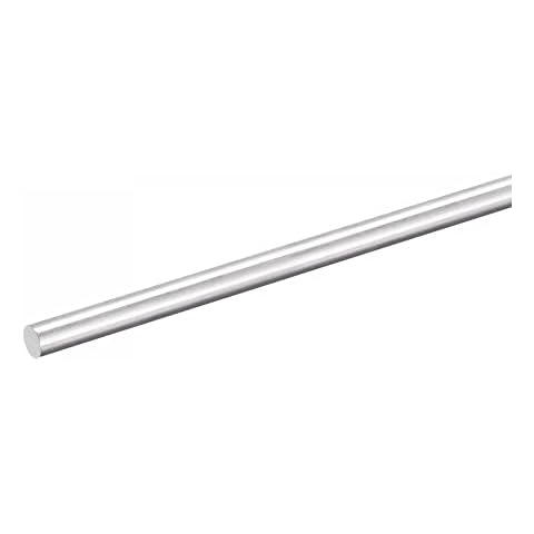 sourcing map Varilla de Aluminio Redonda de 5mm x 300mm Cover