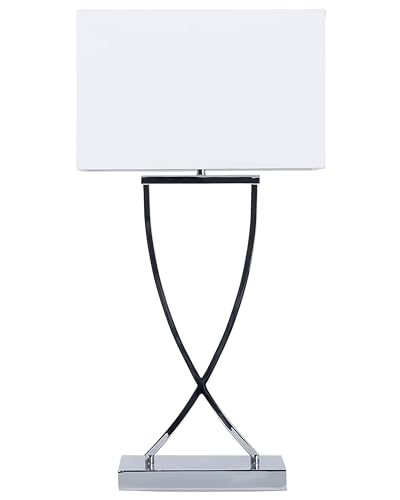 Beliani Lampada da tavolo moderna bianca