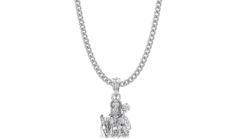 Pendentif chaîne God Hanuman en argent pur, le cadeau spirituel idéal pour homme et femme
