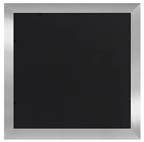 Americanflat 11x11 Picture Frame with Shatter-Resistant Glass - Use as 8x8 Frame with Mat or Display 11x11 Photo Without Mat - Signature Collection - Square Frames for Wall Display - Silver