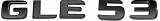 Fidida GLE53 Emblem Decal Car Numbers Letters Decal Plating Badge 3D Metal Style Fit for GLE53 Car Model Black