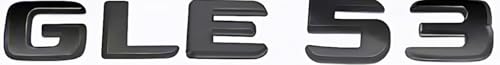 Image of GLE53 Emblem Decal Car Numbers Letters Decal Plating Badge 3D Metal Style Fit for GLE53 Car Model Black