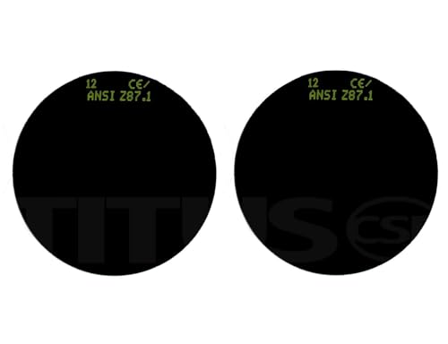 Verres de rechange type C contre l'éblouissement des lunettes de soudage UV IR TITUS vert