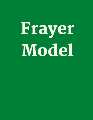 Frayer Model: beneficial vocabulary graphic organizer, 8.5×11 in, 120 pages.