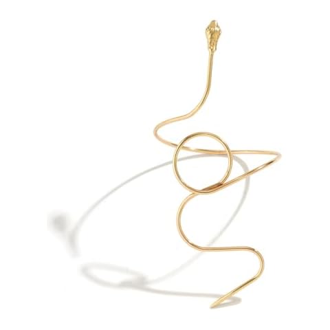 ZMJK Snake Armband Chain Metal Animal Twisted Arm Chain Fashion Snake Wrap Bracelet Jewelry for Women Men (Gold) Cover